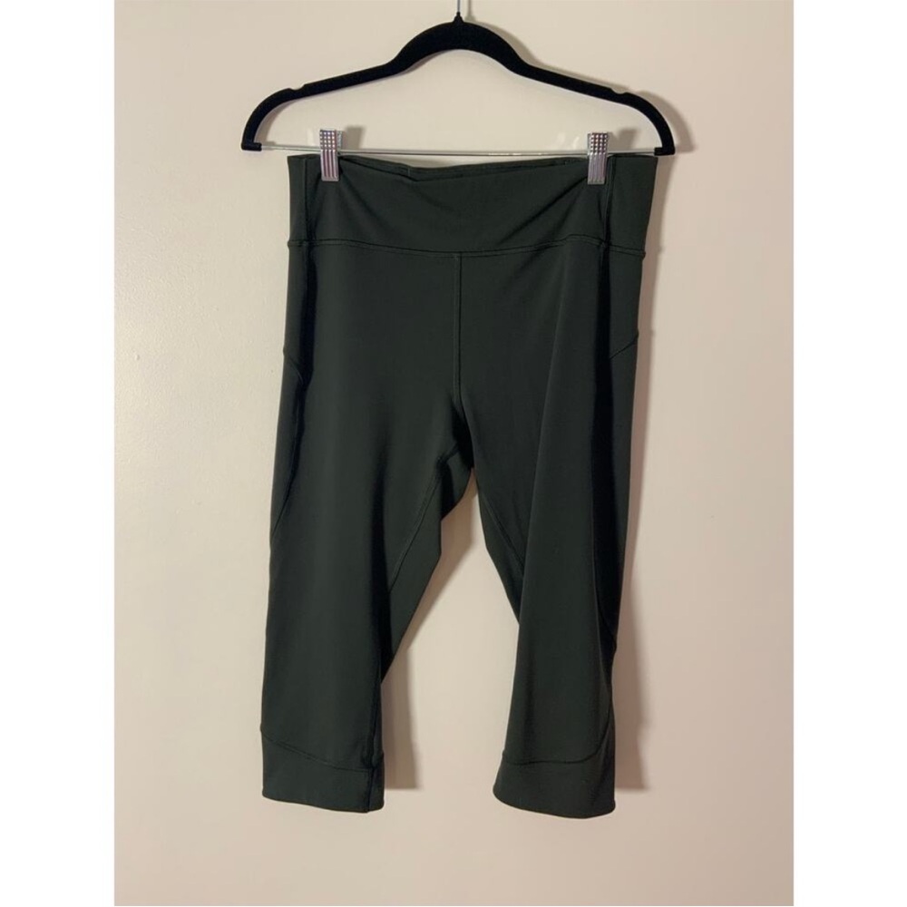 Lululemon Athletica Dark Green Cropped Leggings - Picture 4 of 6